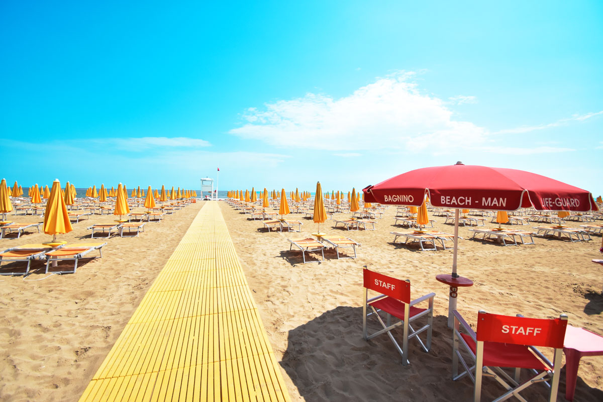 Spiaggia Risevata Hotel Morena Jesolo